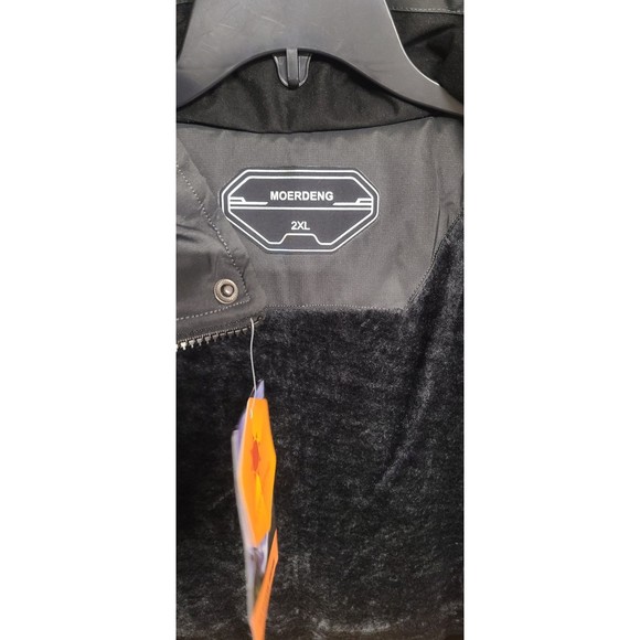 Moerdeng mens 2XL Black Ski Jacket Waterproof Removeable Hood Snowboard Warm - Picture 8 of 10